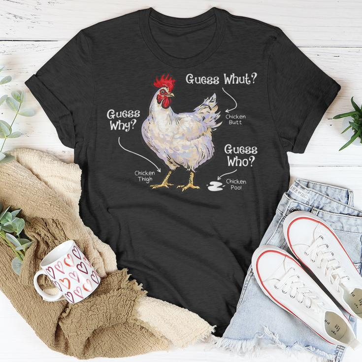Chicken Chicken Chicken Butt Funny Joke Farmer Meme Hilarious V2 Unisex T-Shirt Unique Gifts