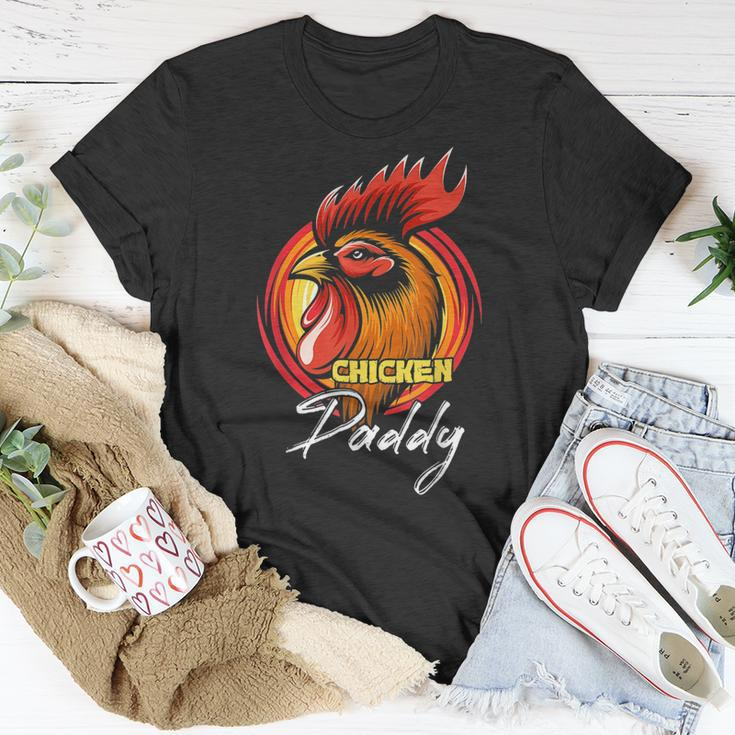 Chicken Chicken Chicken Daddy Chicken Dad Farmer Poultry Farmer Fathers Day Unisex T-Shirt Unique Gifts