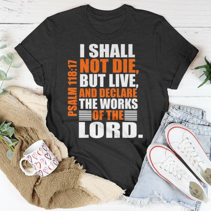 Christerest Psalm 11817 Christian Bible Verse Affirmation Unisex T-Shirt Unique Gifts