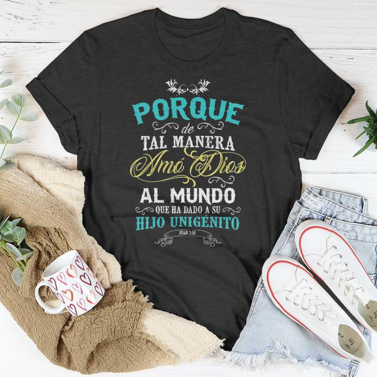 Christian S In Spanish Camisetas Sobre Jesus Unisex T-Shirt Unique Gifts