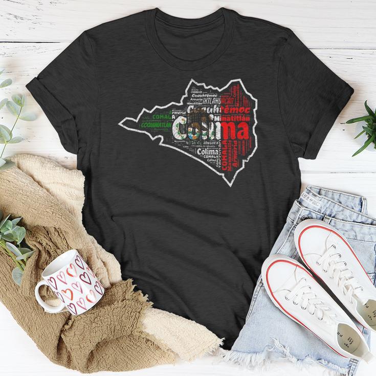 Colima Bandera De Mexico Mapa Municipios Mexican State Unisex T-Shirt ...