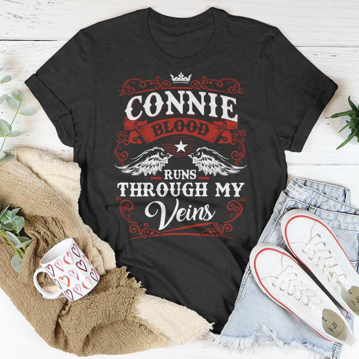 Connie Name Shirt Connie Family Name V2 Unisex T-Shirt Unique Gifts