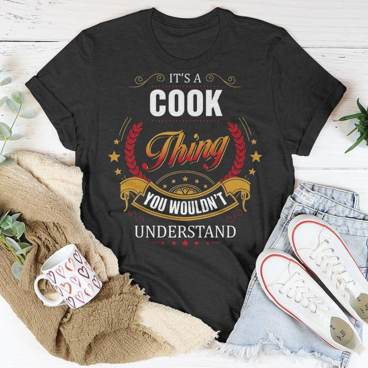 Cook Shirt Family Crest CookShirt Cook Clothing Cook Tshirt Cook Tshirt For The Cook T-Shirt Funny Gifts