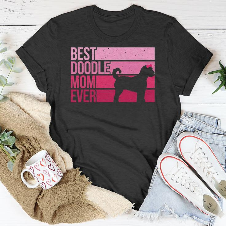 Cool Doodle Mom Art Women Girl Aussiedoodle Goldendoodle Dog Unisex T-Shirt Unique Gifts
