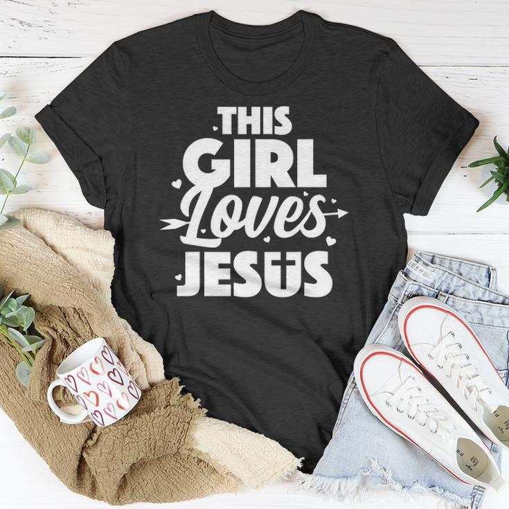 Cool Jesus Art For Girls Women Kids Jesus Christian Lover Unisex T-Shirt Unique Gifts