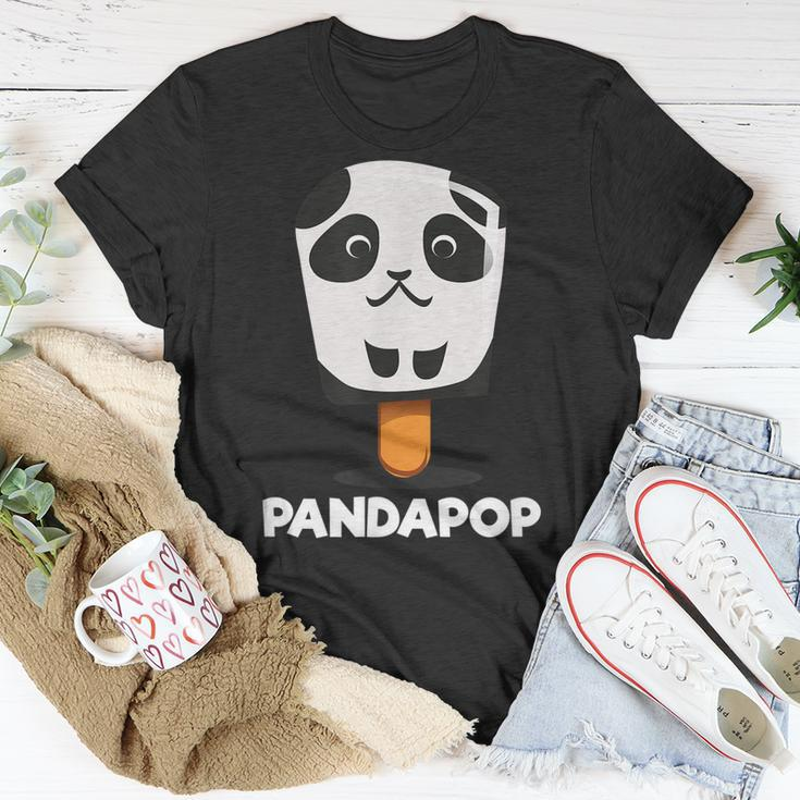 Cute Cartoon Panda Baby Bear Popsicle Panda Birthday Gift Unisex T-Shirt Funny Gifts