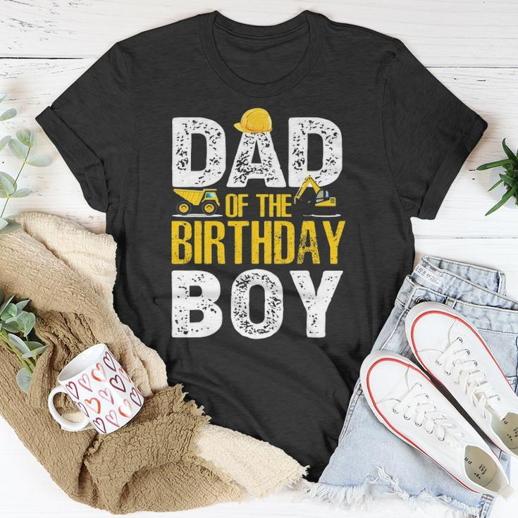 Dad Of The Bday Boy Construction Bday Party Hat Men Unisex T-Shirt Unique Gifts