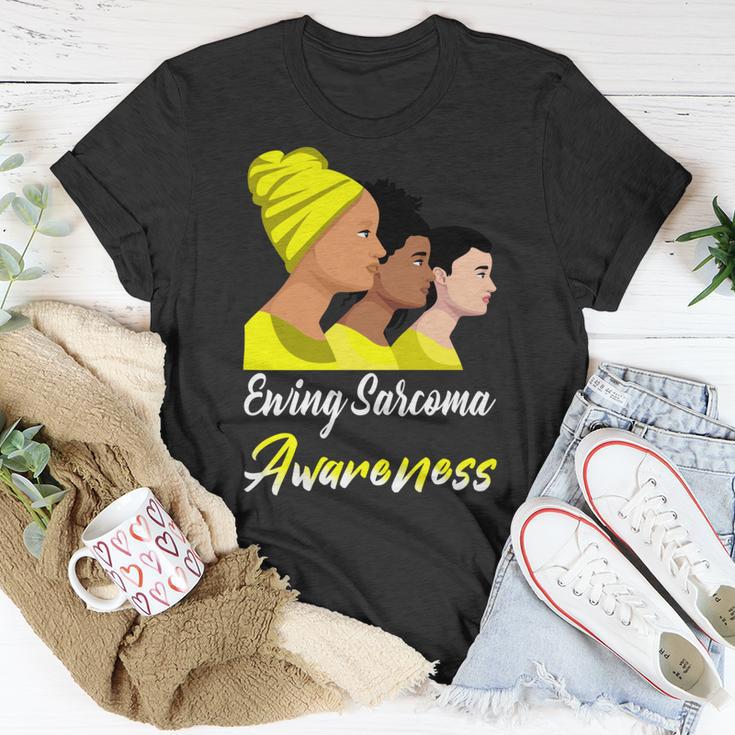 Ewings Sarcoma Awareness Yellow Women Ewings Sarcoma Ewings Sarcoma Awareness Unisex T-Shirt Funny Gifts