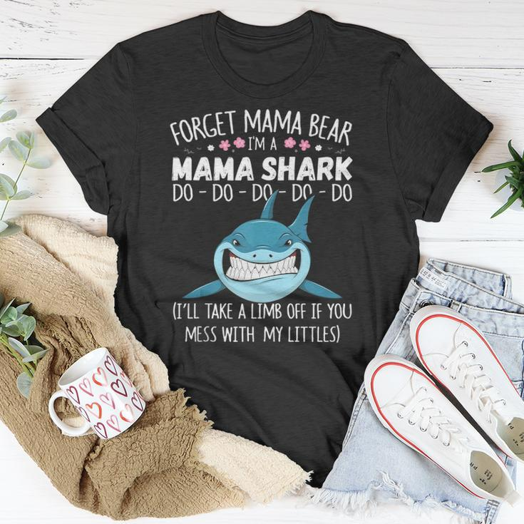 Forget Mama Bear Funny Im A Mama Shark Novelty Gift Unisex T-Shirt Unique Gifts