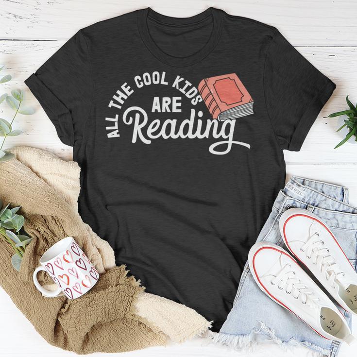 Funny All The Cool Kids Are Reading Unisex T-Shirt Funny Gifts