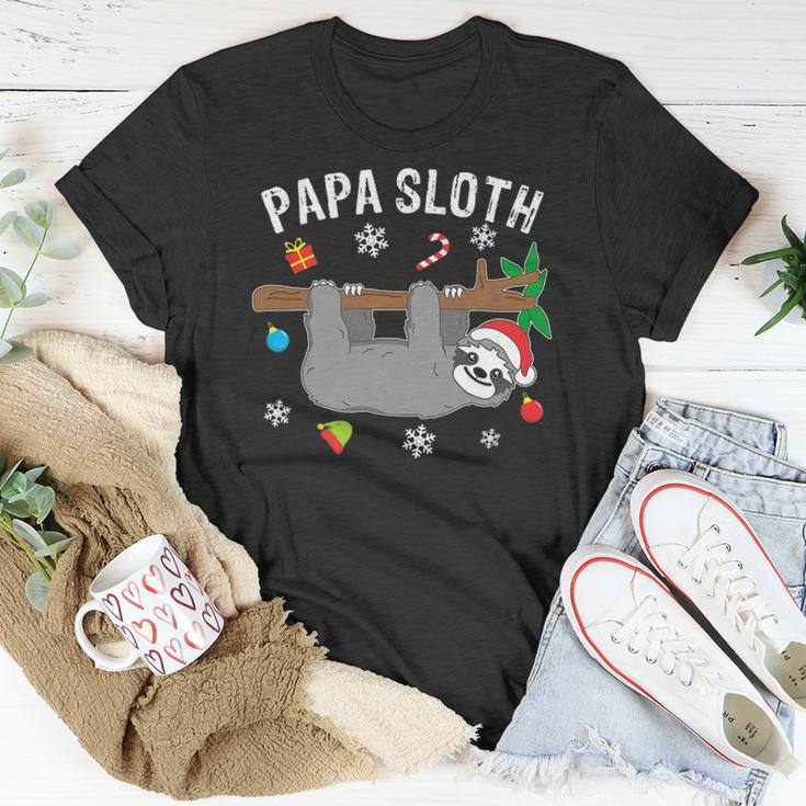 Funny Christmas Sloth Family Matching Papa Gift Unisex T-Shirt Unique Gifts