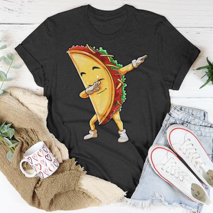 Funny Dabbing Taco Cinco De May Mexican Food Unisex T-Shirt Funny Gifts