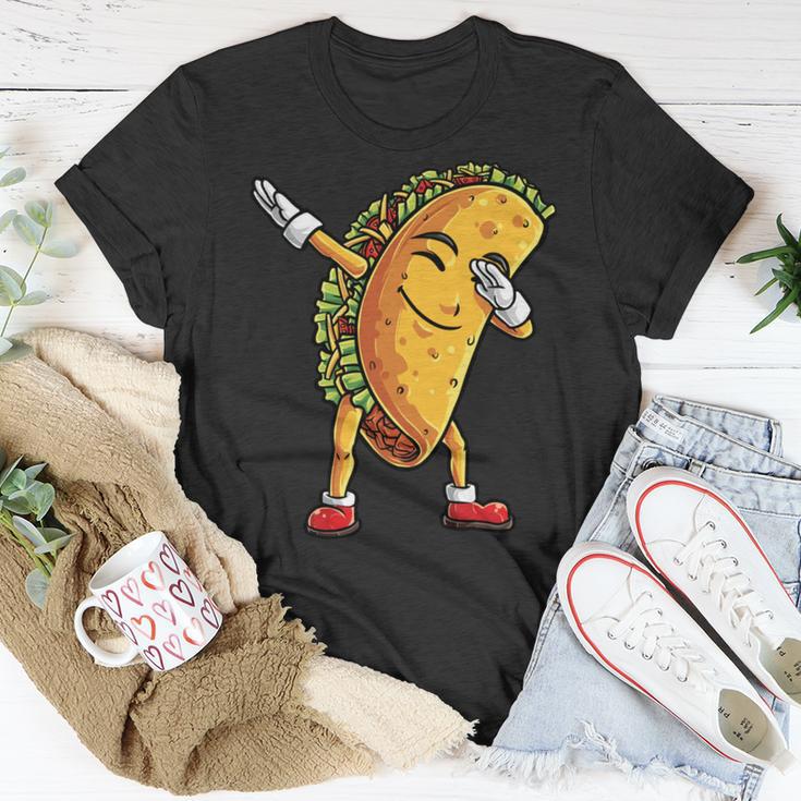 Funny Dabbing Taco Cinco De May Mexican Food V5 Unisex T-Shirt Funny Gifts