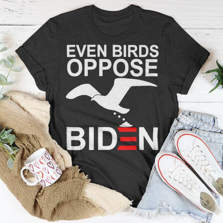 Funny Even Birds Oppose Biden Unisex T-Shirt Funny Gifts