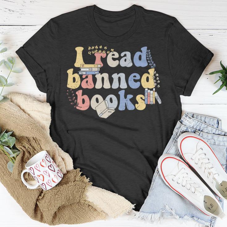 Funny I Read Banned Books Lovers Books Unisex T-Shirt Funny Gifts