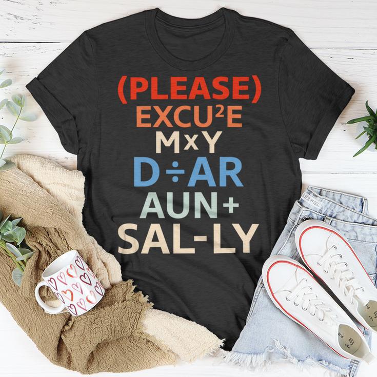 Funny Please Excuse My Dear Aunt Sally Lovers Math Unisex T-Shirt Funny Gifts