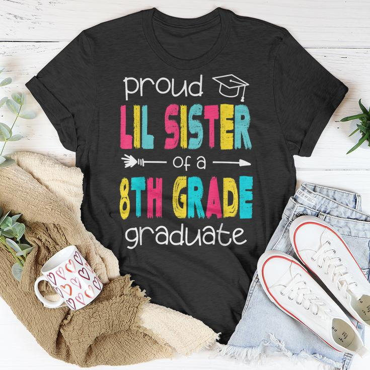 Funny Proud Lil Sister Of A Class Of 2022 8Th Grade Graduate Unisex T-Shirt Unique Gifts