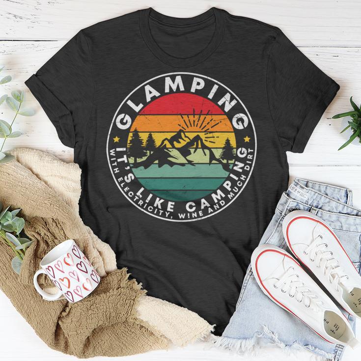 Glamping Definition Glamper Camping Unisex T-Shirt Funny Gifts