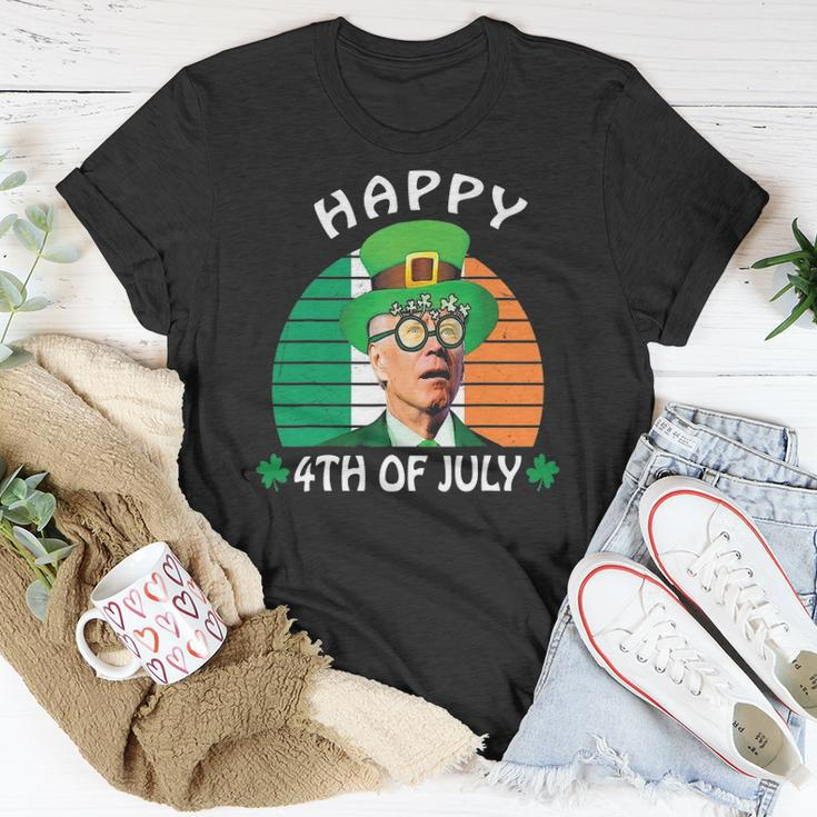 Happy 4Th Of July Joe Biden Leprechaun St Patricks Day Unisex T-Shirt Unique Gifts
