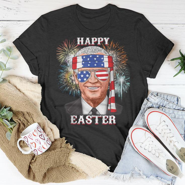 Happy Easter Confused Joe Biden 4Th Of July Funny Unisex T-Shirt Funny Gifts
