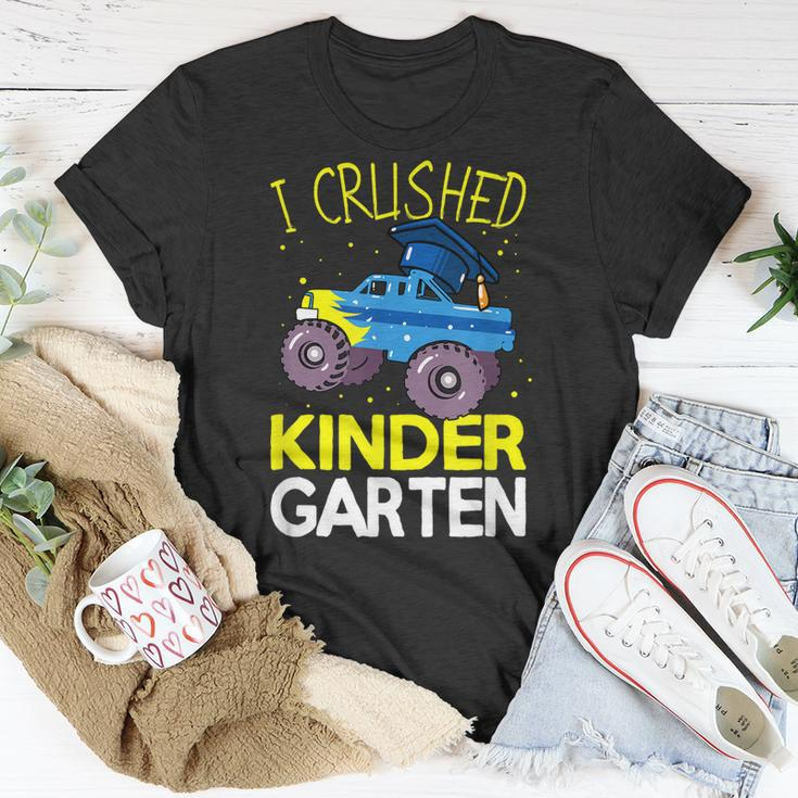 I Crushed Kindergarten Monster Truck Graduation Boys Unisex T-Shirt Unique Gifts