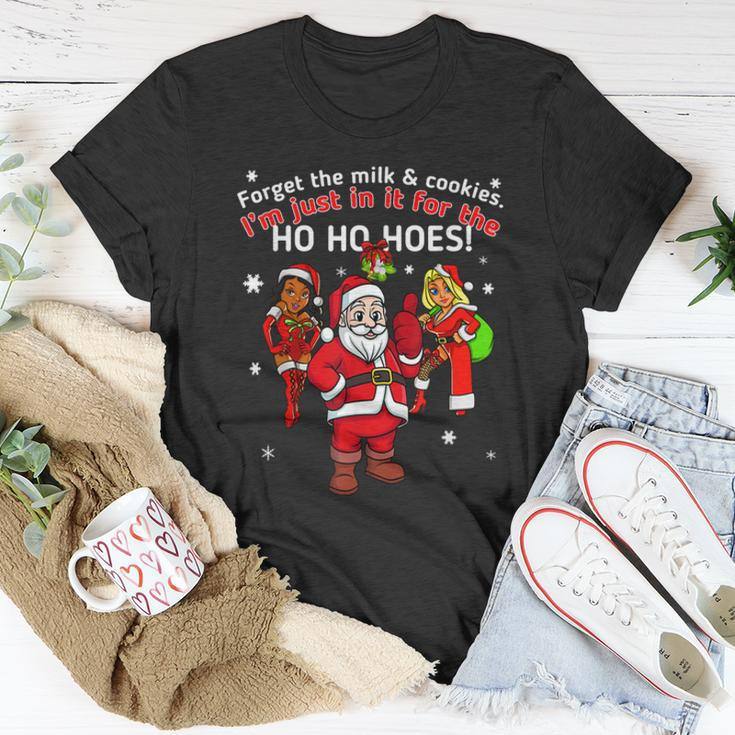 I Do It For The Hos Santa Funny Inappropriate Christmas Men Unisex T-Shirt Unique Gifts