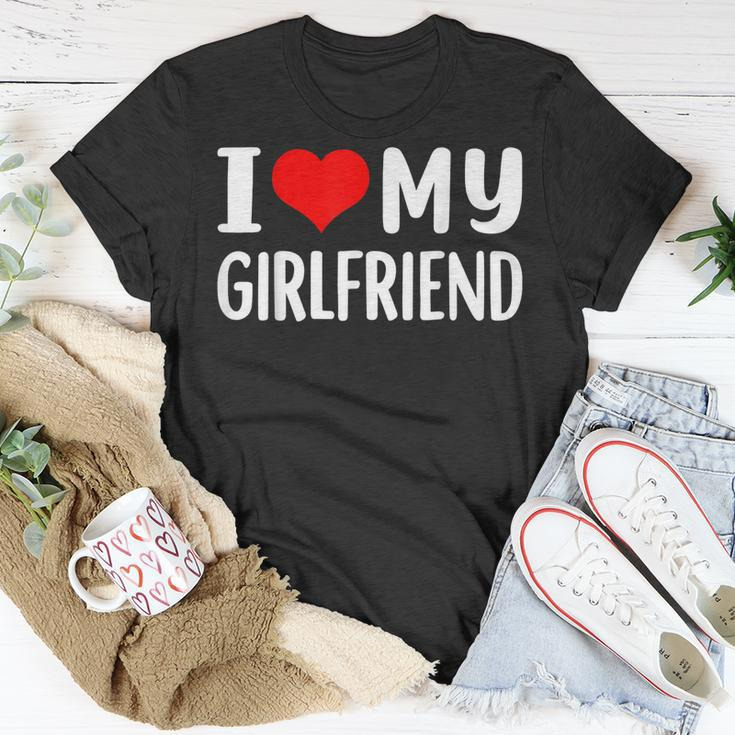 I Love My Girlfriend I Heart My Girlfriend Gf Unisex T-Shirt Unique Gifts