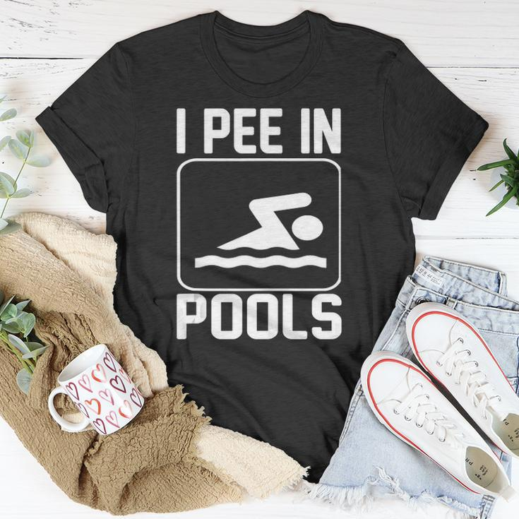 I Pee In Pools Funny Unisex T-Shirt Unique Gifts