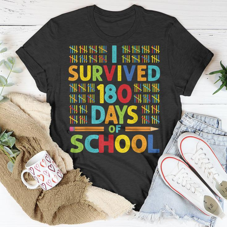 I Survived 180 Days Of School Last Day Of School Teacher V2 Unisex T-Shirt Unique Gifts