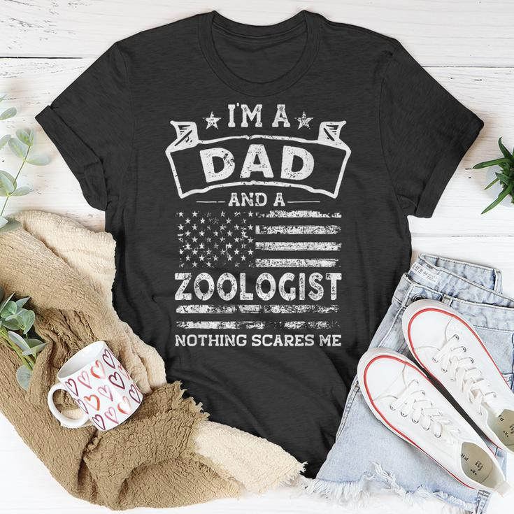 Im A Dad And Zoologist Funny Fathers Day & 4Th Of July Unisex T-Shirt Funny Gifts