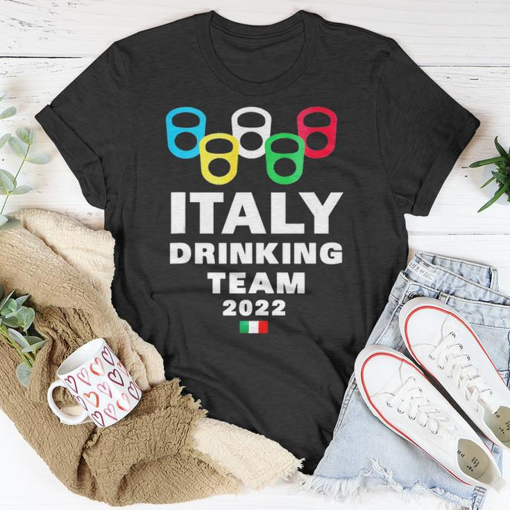 Italy Drinking Team Unisex T-Shirt Unique Gifts