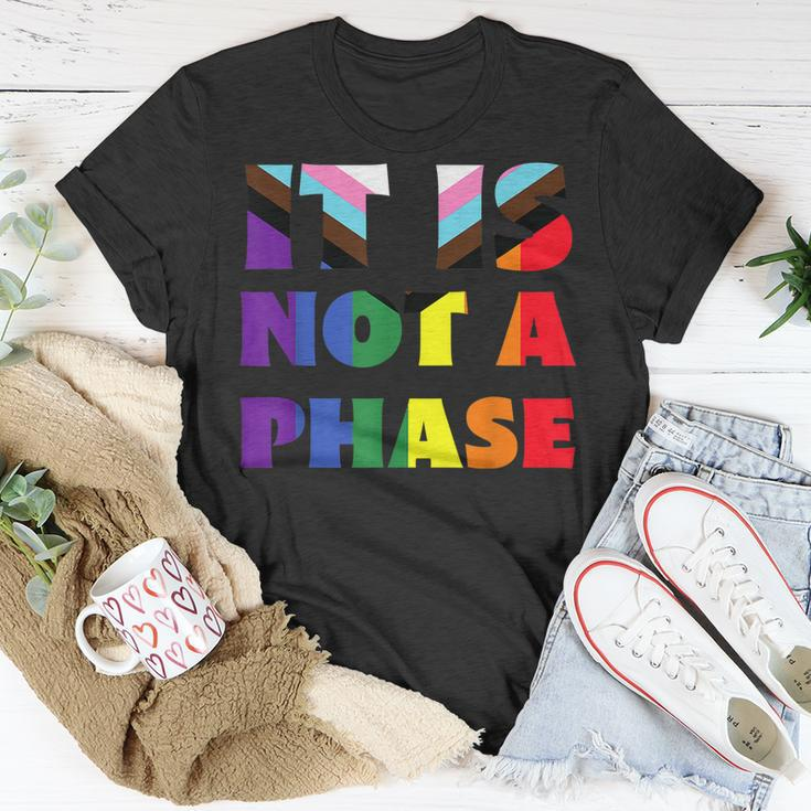Its Not A Phase Lgbtqia Rainbow Flag Gay Pride Ally Unisex T-Shirt Unique Gifts