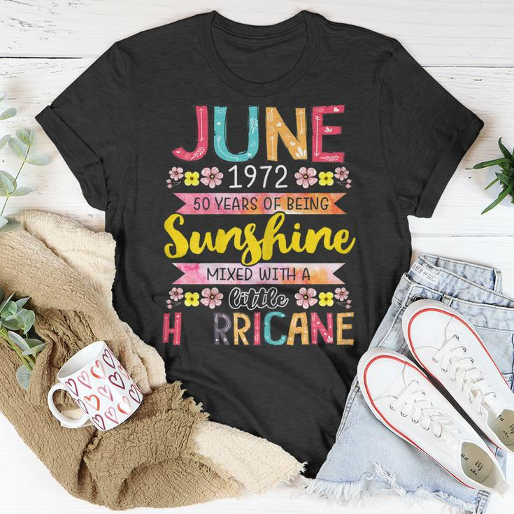 June Girl 1972 50 Birthday 50 Year Awesome Since 1972 Unisex T-Shirt Funny Gifts