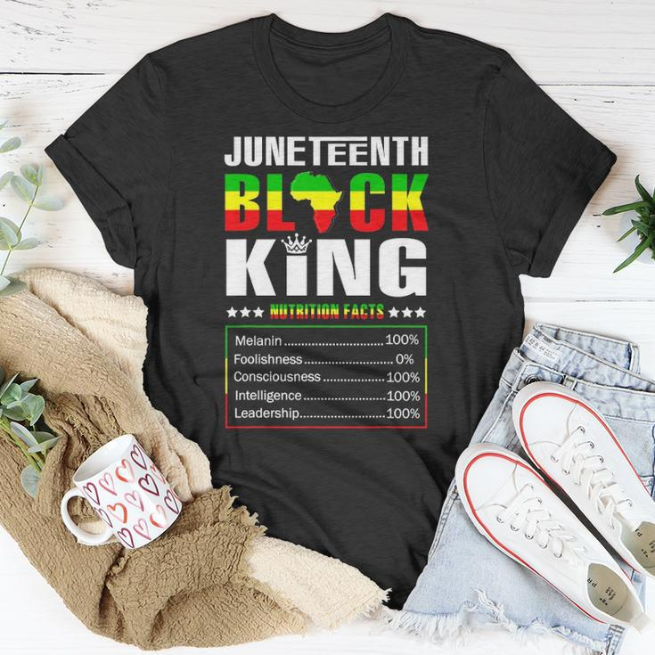 Juneteenth Black King Nutritional Facts Boys T-shirt Personalized Gifts