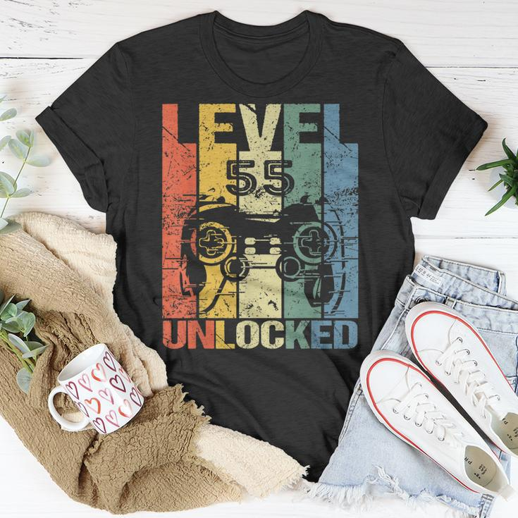 Level 55 Unlocked Awesome 1967 Video Game 55Th Birthday Gift Unisex T-Shirt Funny Gifts