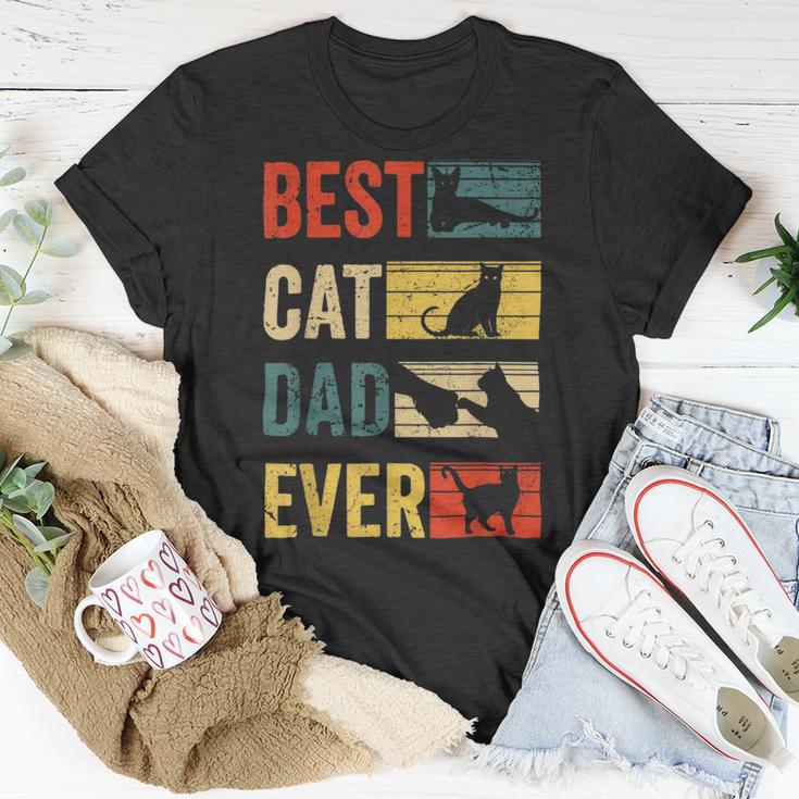 Mens Best Cat Dad Ever Funny Fathers Day Gifts 461 Trending Shirt Unisex T-Shirt Funny Gifts