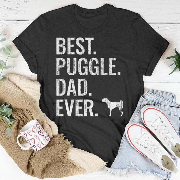 Mens Best Puggle Dad Ever - Cool Dog Owner Puggle Unisex T-Shirt Unique Gifts