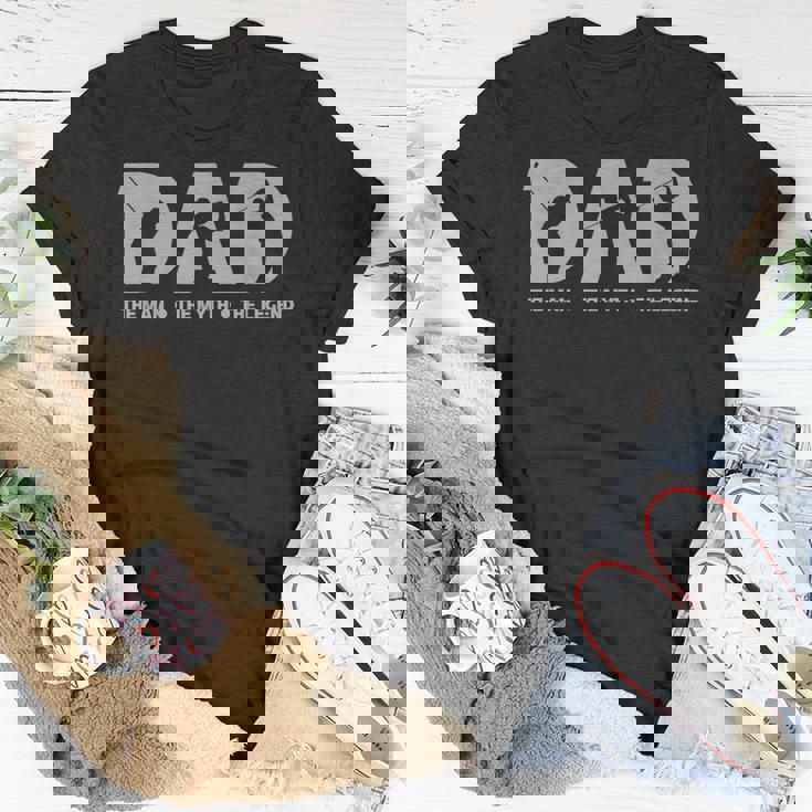 Mens Dad For Men The Man The Myth The Legend Golfer Gift Unisex T-Shirt Unique Gifts