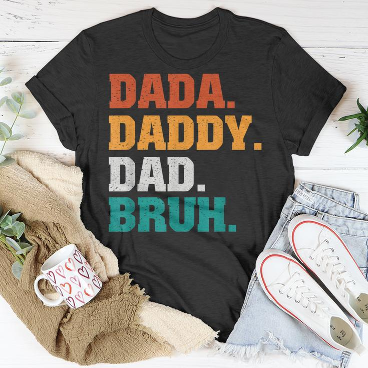 Mens Dada Daddy Dad Bruh From Son Boys Fathers Day V2 Unisex T-Shirt Funny Gifts