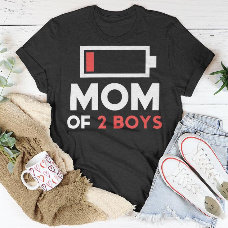 Mom Of 2 Boys Shirt From Son Mothers Day Birthday Women Active 154 Trending Shirt Unisex T-Shirt Funny Gifts