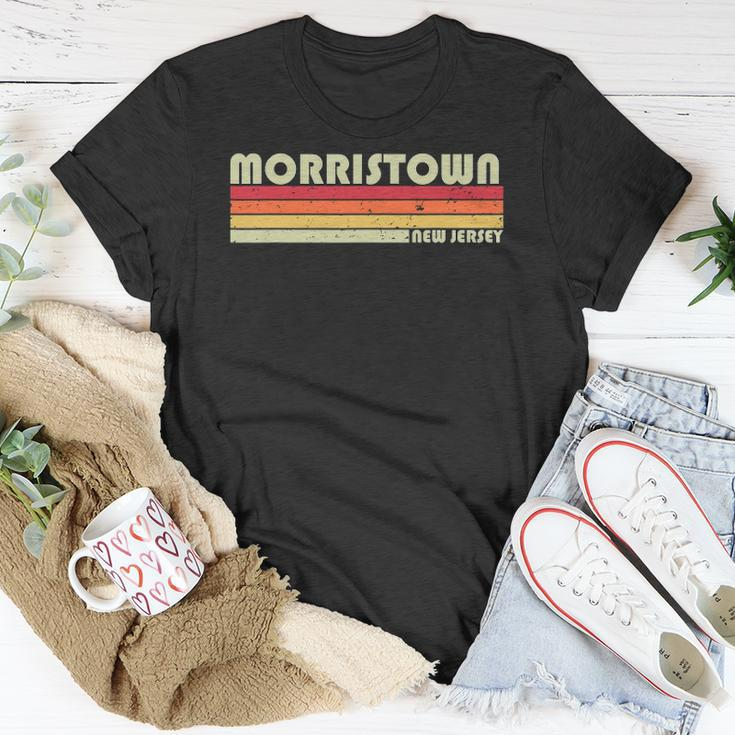 Morristown Nj New Jersey City Home Roots Retro T-shirt Personalized Gifts