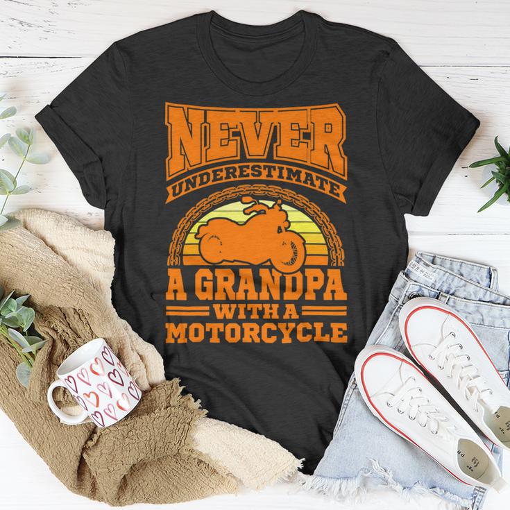 Motorcycle Grandpa Biker S Funny 499 Shirt Unisex T-Shirt Funny Gifts