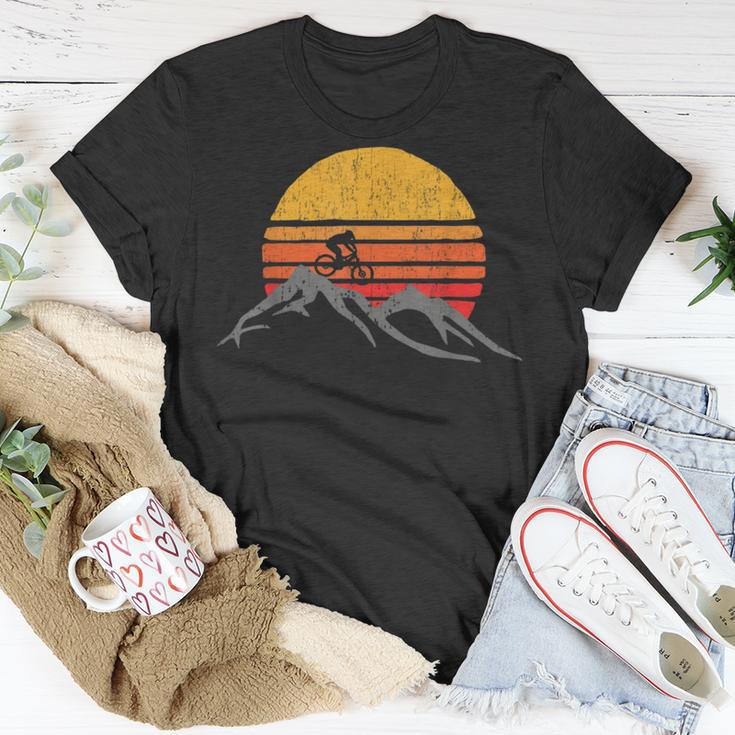 Mountain Bike Vintage Sunset Design Graphic 235 Trending Shirt Unisex T-Shirt Funny Gifts