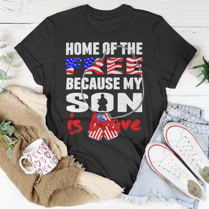 My Son Is Brave Home Of The Free Proud 716 Shirt Unisex T-Shirt Funny Gifts