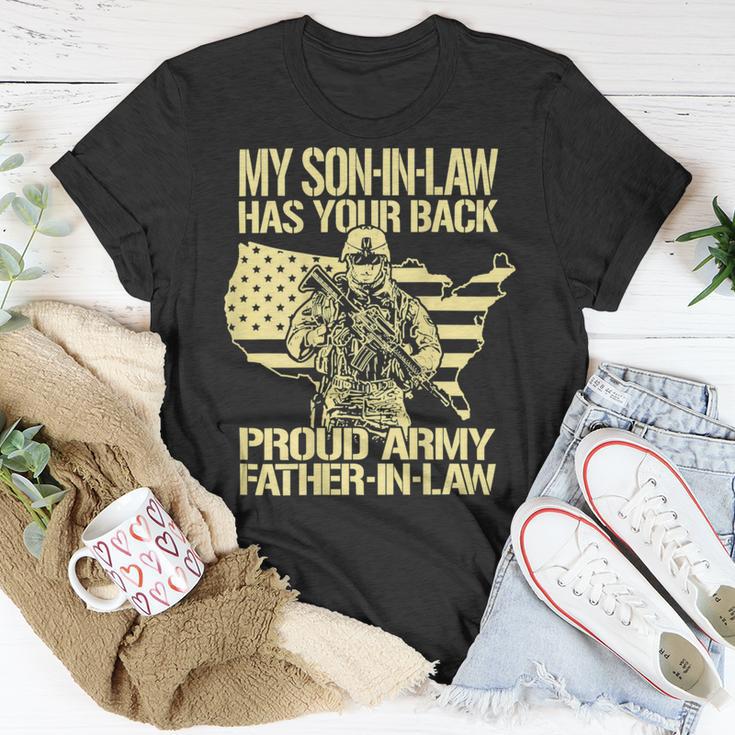 My Soninlaw Has Your Back Proud Army 688 Shirt Unisex T-Shirt Funny Gifts