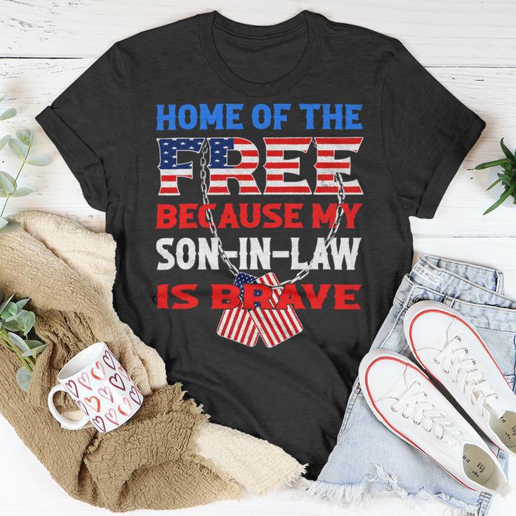 My Soninlaw Is Brave Home Of The Free 687 Shirt Unisex T-Shirt Funny Gifts