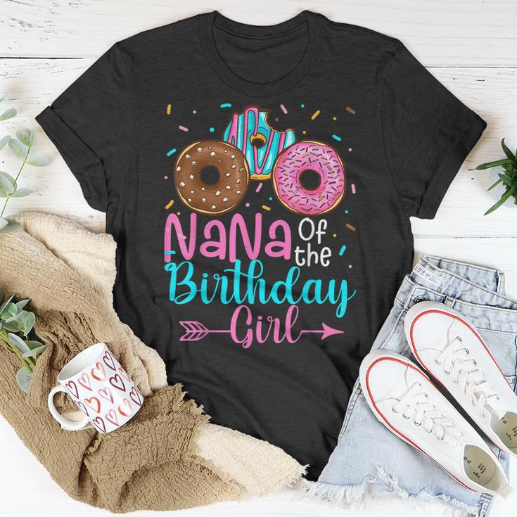 Nana Of The Birthday Girl Donut Party Family Matching Unisex T-Shirt Funny Gifts