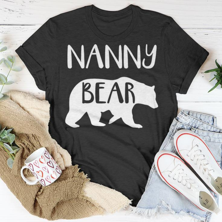 Nanny Grandma Nanny Bear T-Shirt Funny Gifts