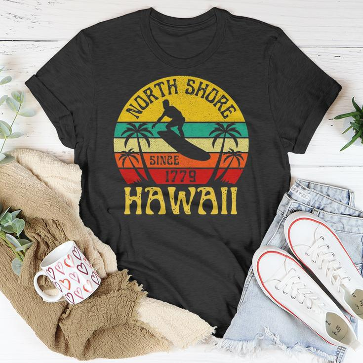 North Shore Beach Hawaii Surfing Surfer Ocean Vintage Unisex T-Shirt Unique Gifts