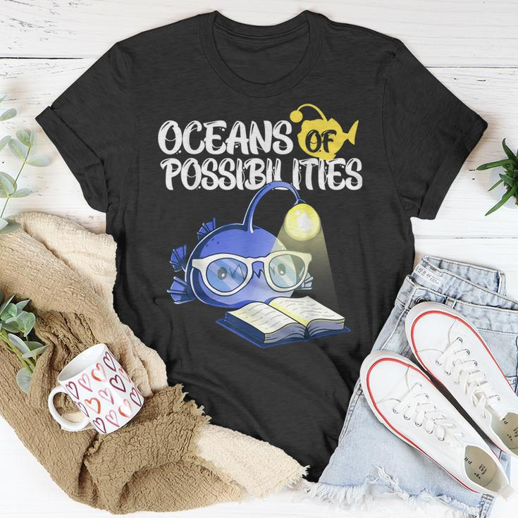 Oceans Of Possibilities Summer Reading 2022 Anglerfish Kids Unisex T-Shirt Unique Gifts